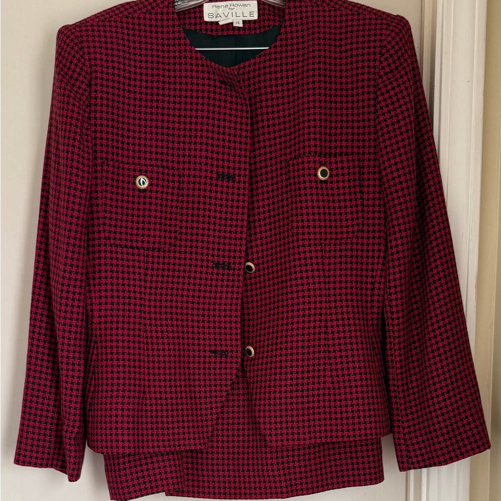 Women's Red and black Rena Rowan Blazer